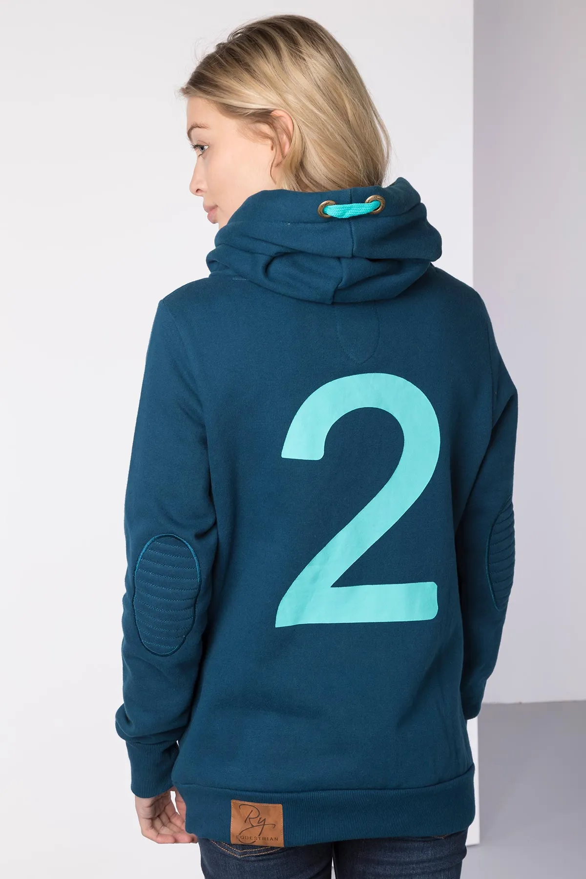 Ladies Cross Neck Hoody with Number