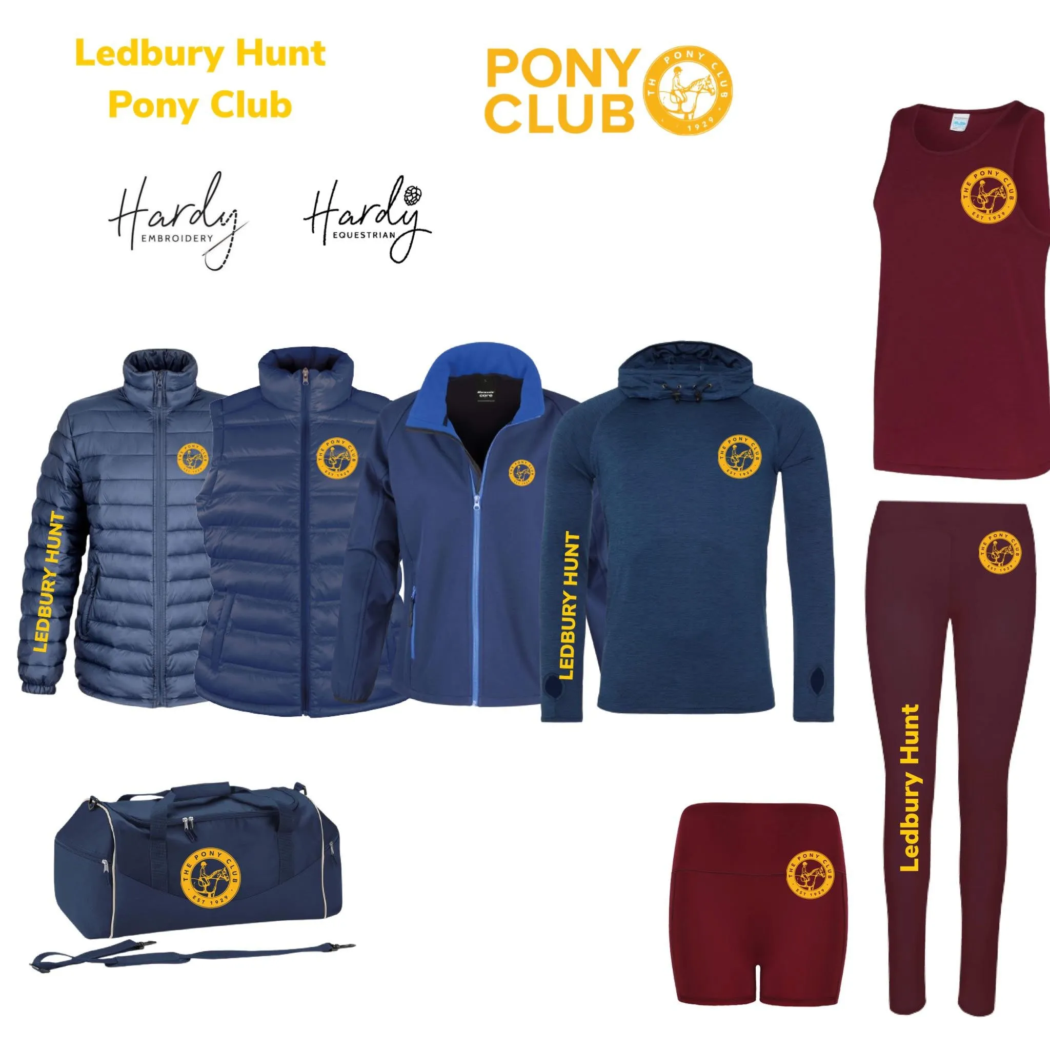 Ledbury Hunt Pony Club Unisex Padded Gilet