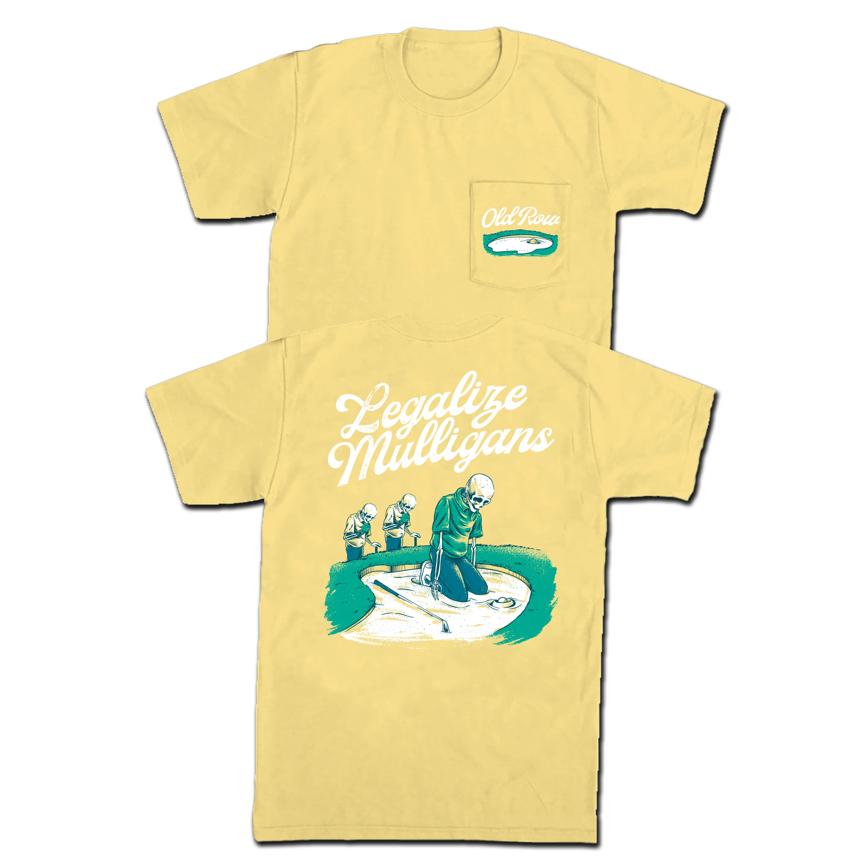 Legalize Mulligans Fried Egg Pocket Tee