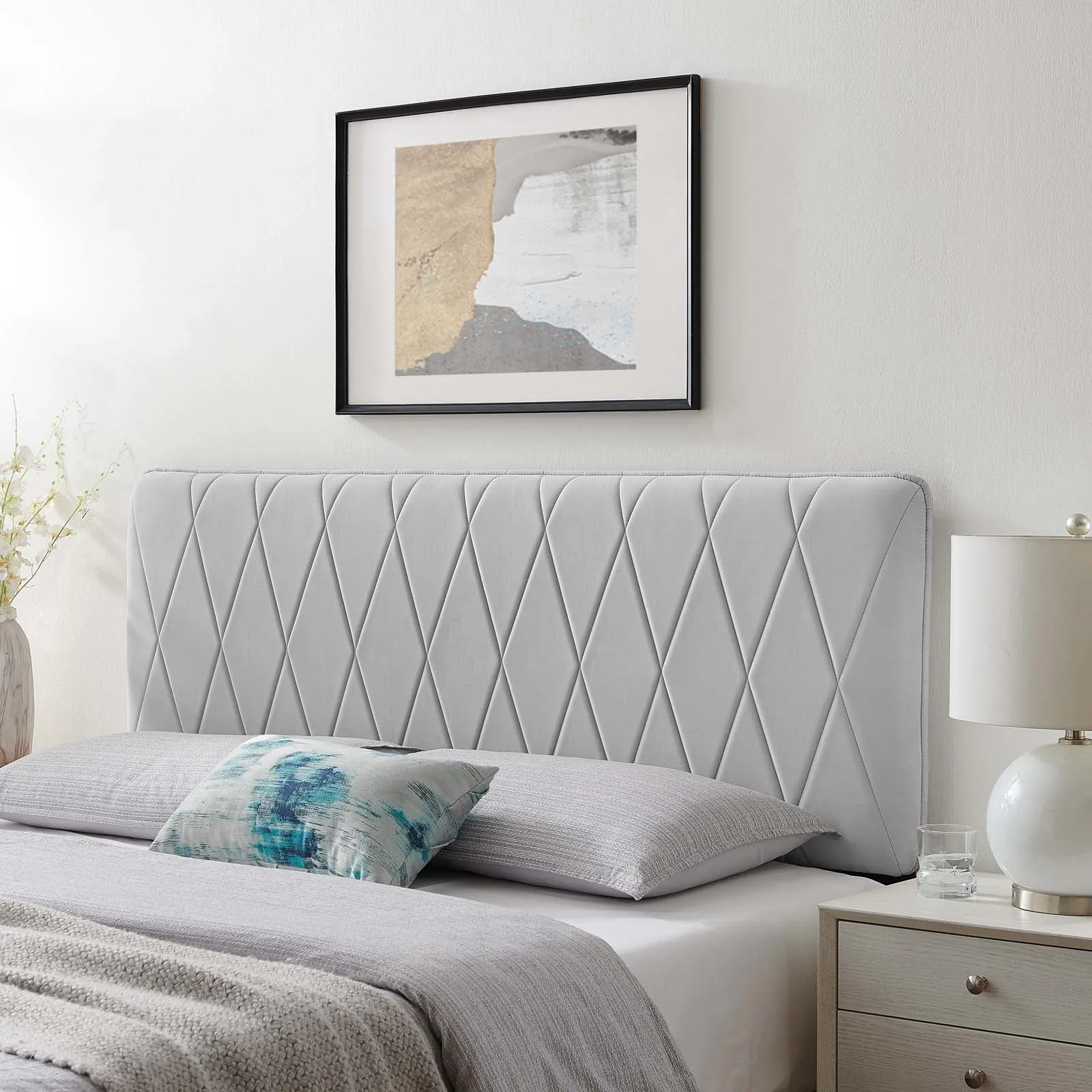 Leila Performance Velvet Headboard