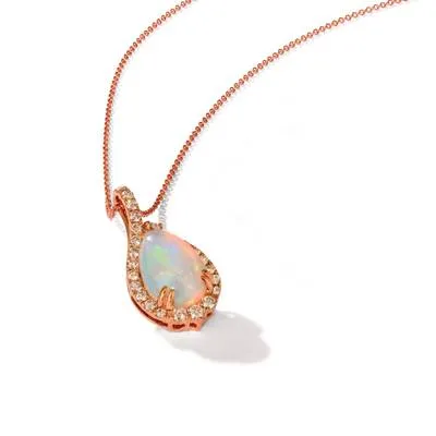 LeVian Opal and Diamond Necklace