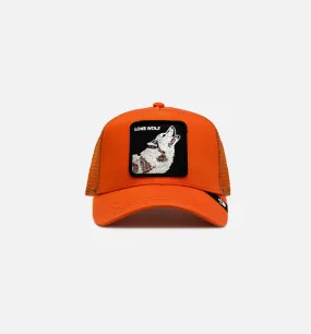 Lone Wolf Trucker Mens Hat - Orange