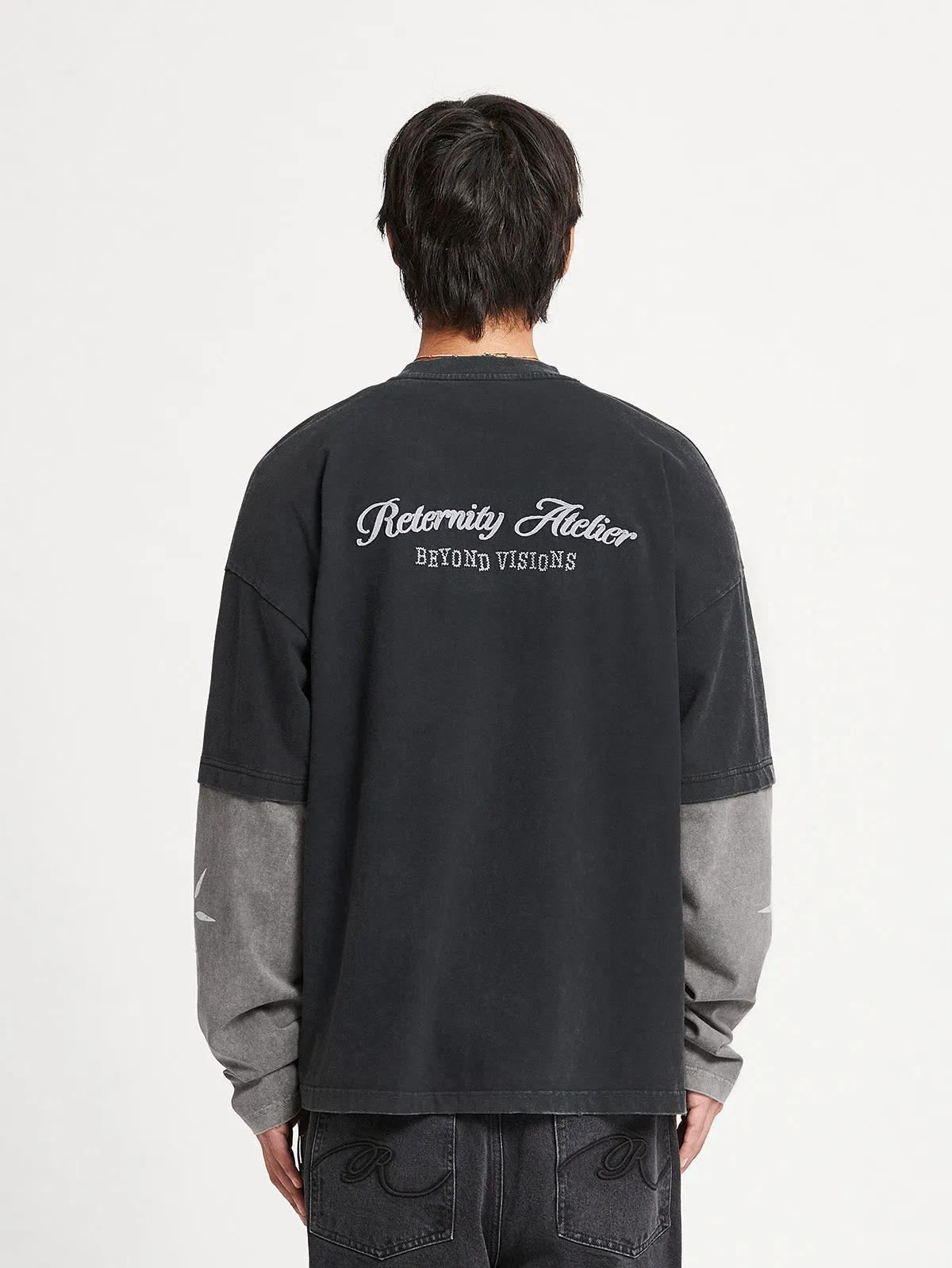 LONGSLEEVE BEYOND VISION - BLACK/GREY