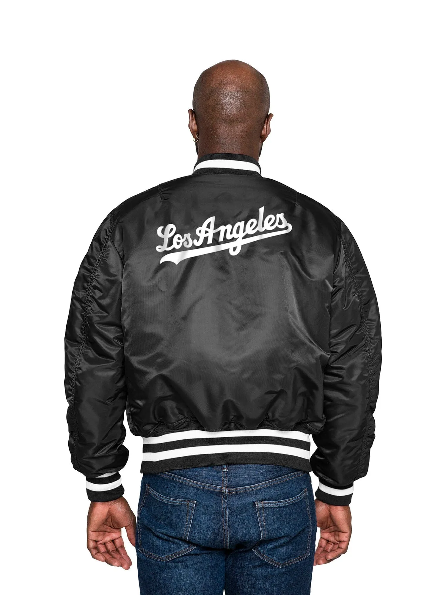 LOS ANGELES DODGERS X ALPHA X NEW ERA MA-1 BOMBER JACKET