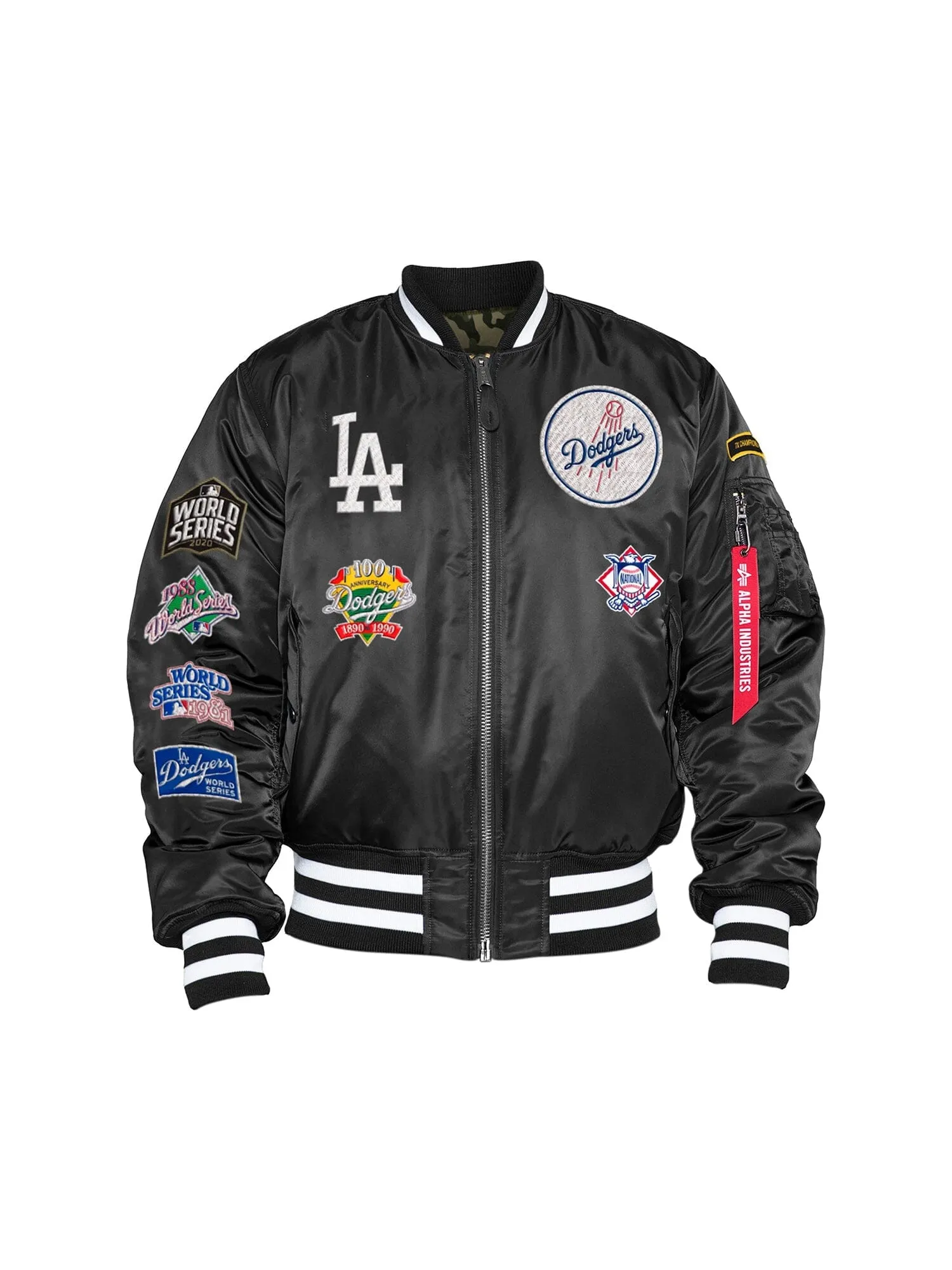 LOS ANGELES DODGERS X ALPHA X NEW ERA MA-1 BOMBER JACKET