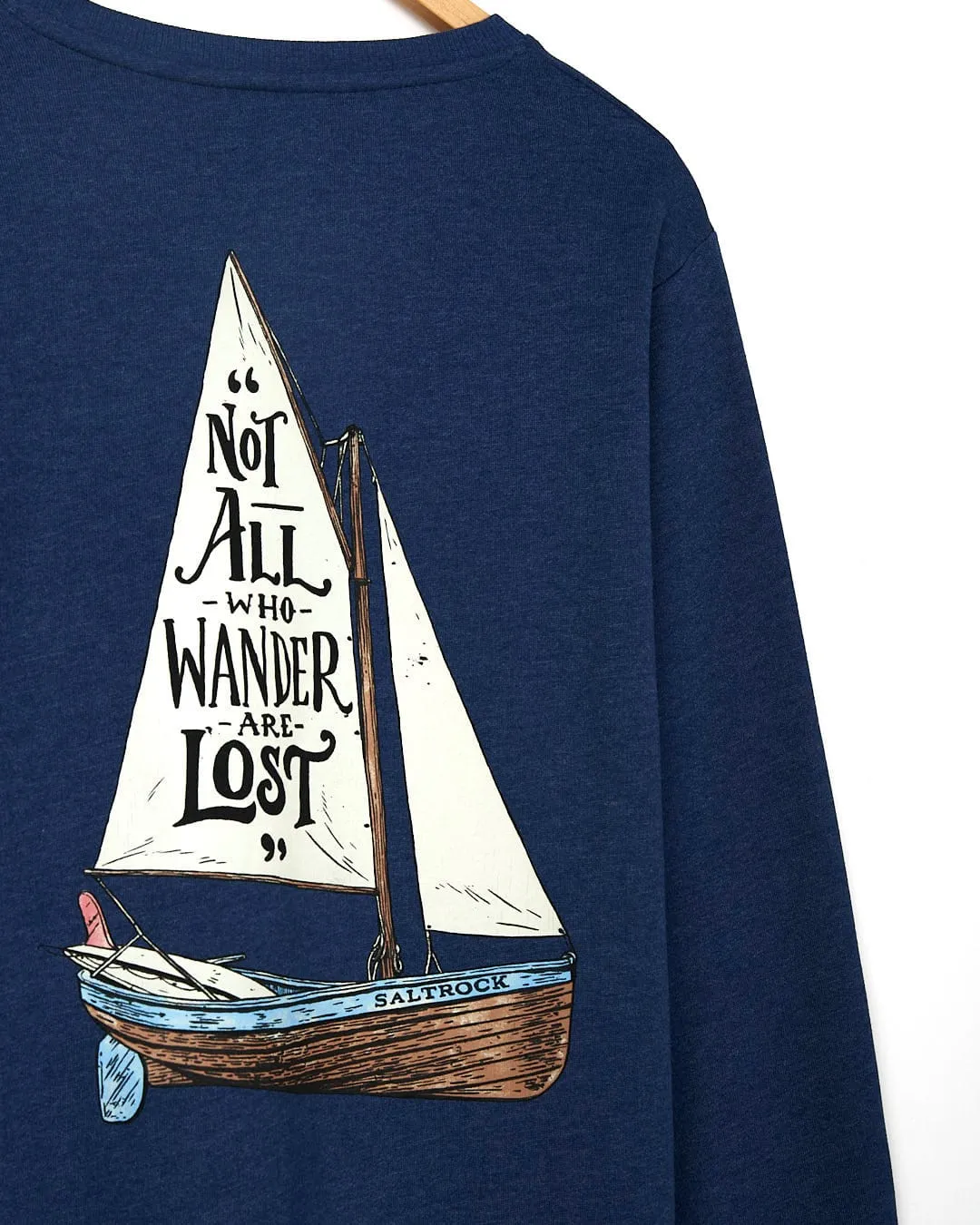 Lost Ships - Mens Crew Sweat - Dark Blue