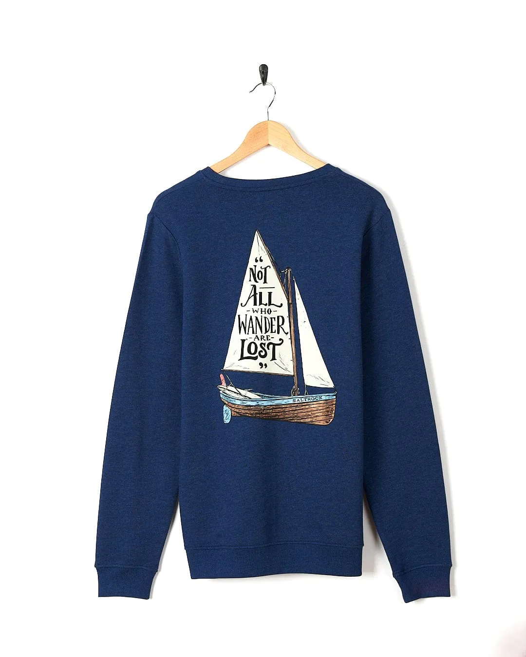 Lost Ships - Mens Crew Sweat - Dark Blue