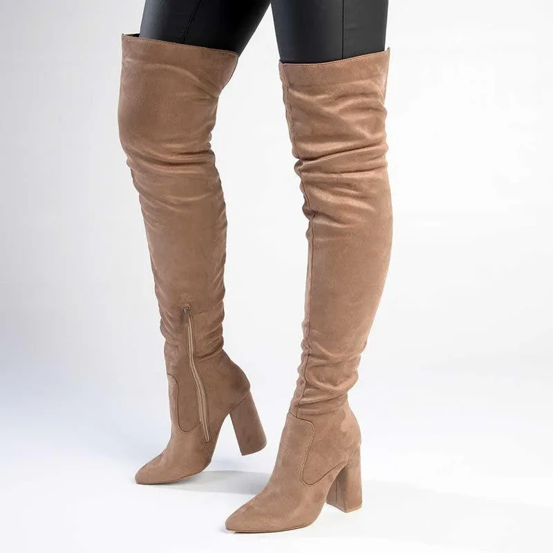 Madison Portia Long Boots - Taupe