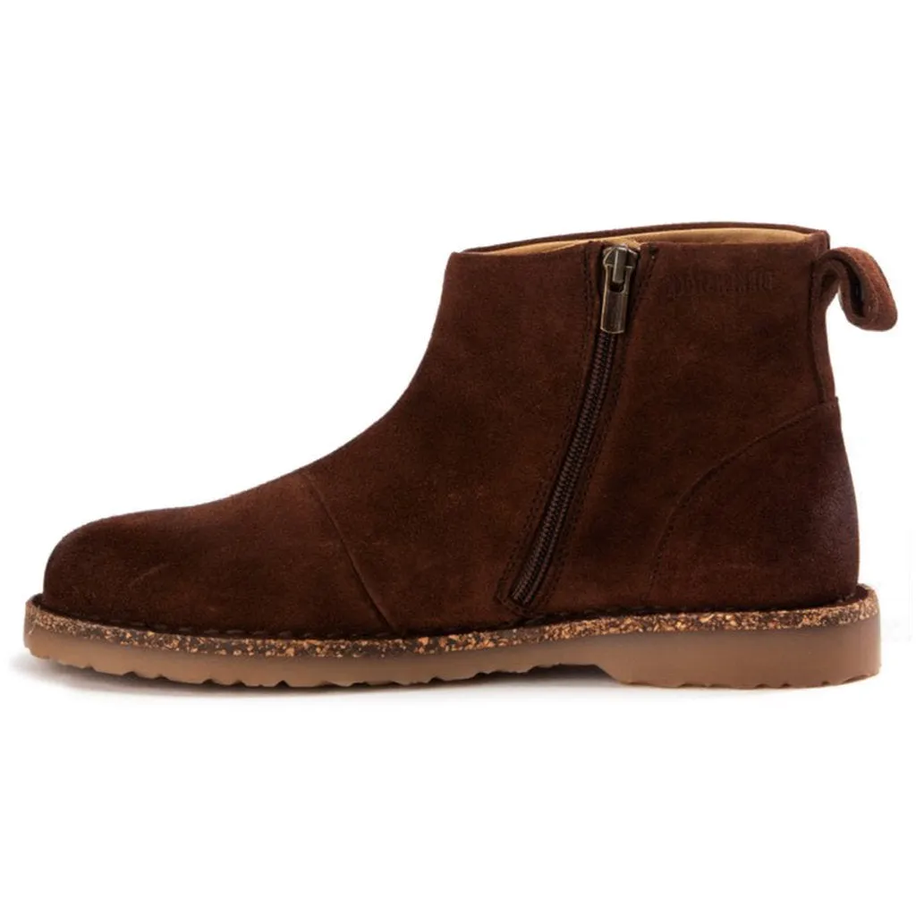 Melrose Suede Leather Unisex Slip-on Ankle Boots