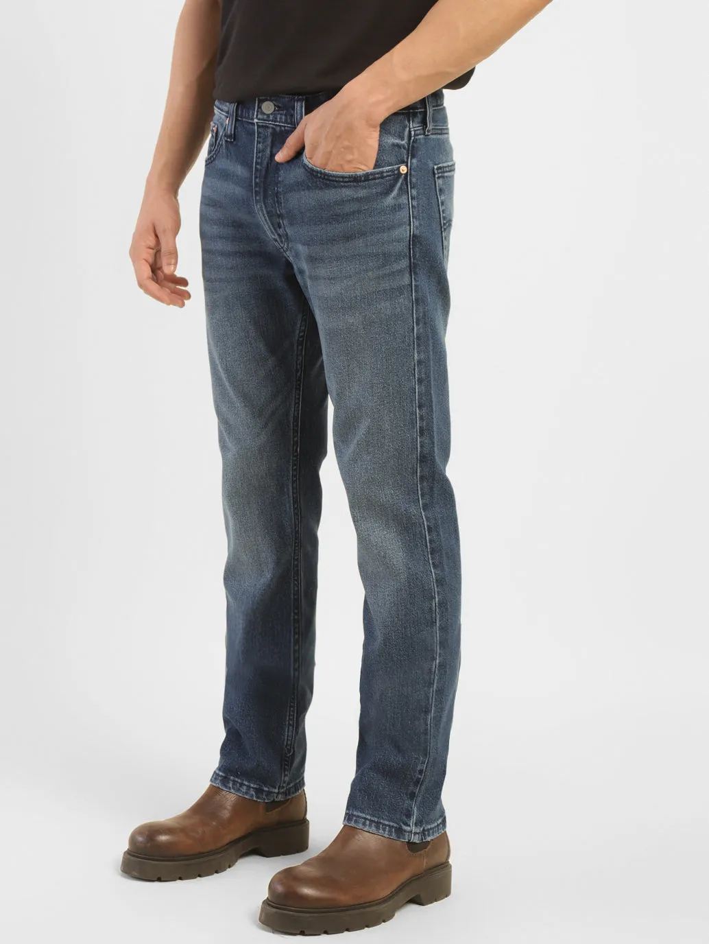 Men's 513 Blue Slim Straight Fit Jeans