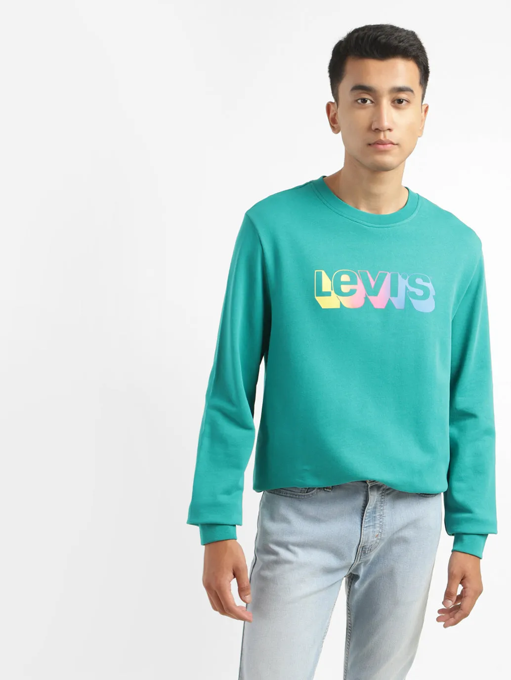 Men's Brand Logo Crew Neck Sweatshirt