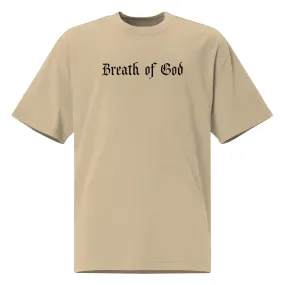 Men's Breath Of God Text Oversized Faded Concept Tee