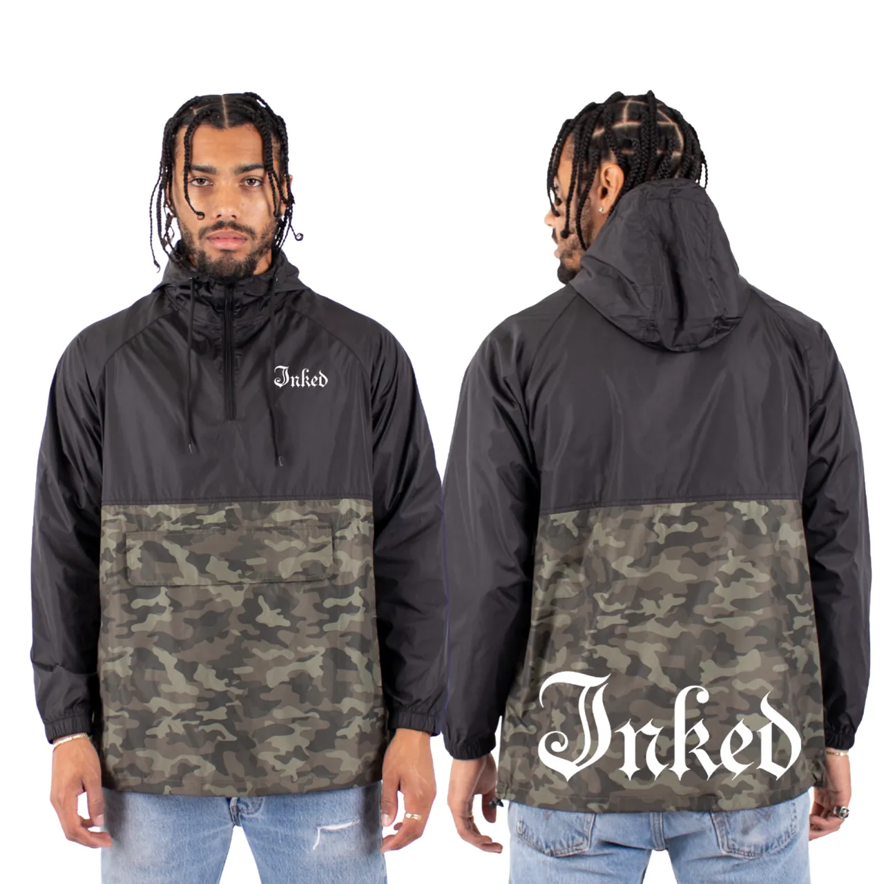 Men's Inked Logo Windbreaker