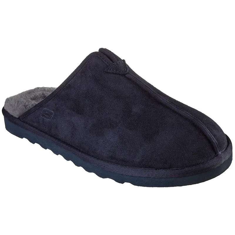 Mens Skechers Bedroom Slippers Navy Palco Memory Foam 66094 NVY SALE