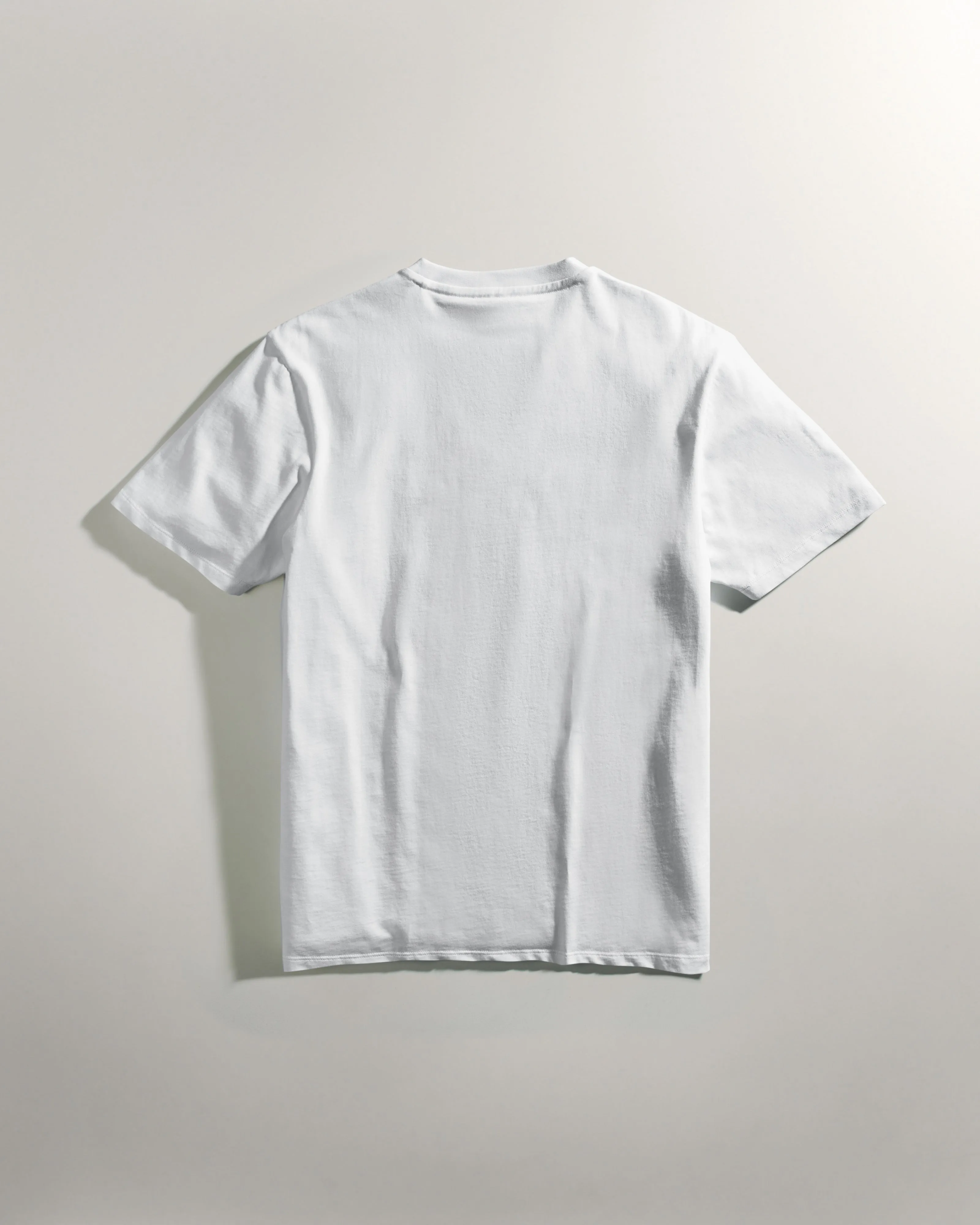 Mens Small Logo Tee White