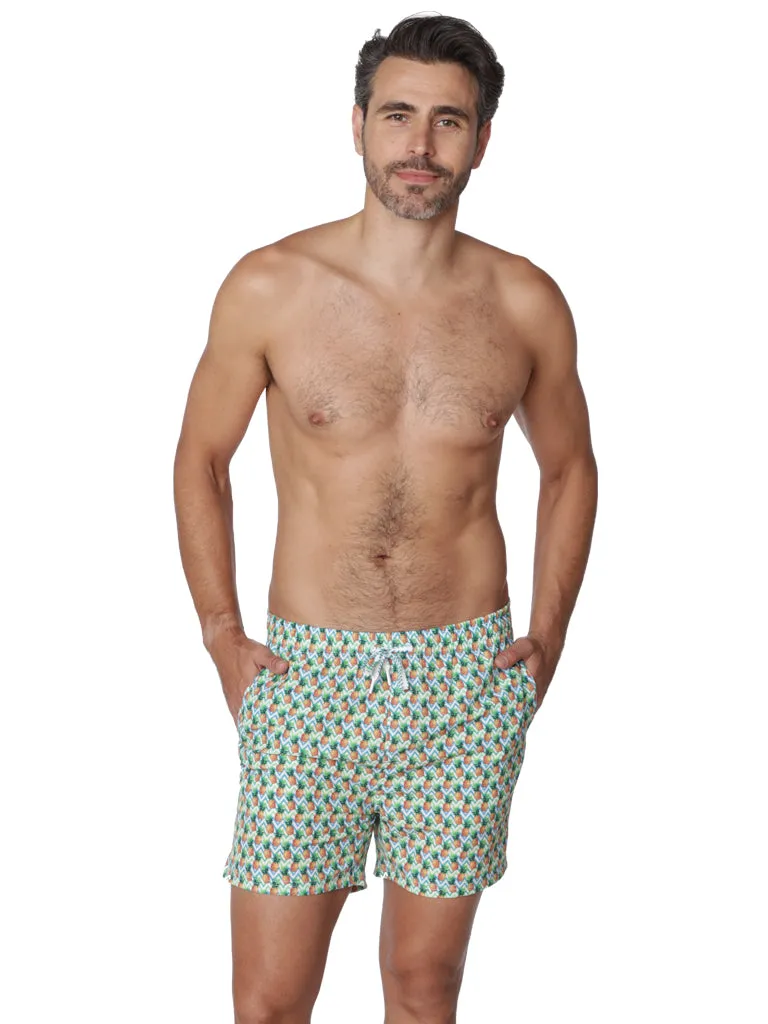 Men's Stretch Shorts with full boxer lining in designer prints