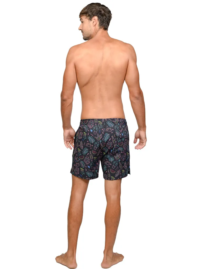 Men's Stretch Shorts with full boxer lining in designer prints