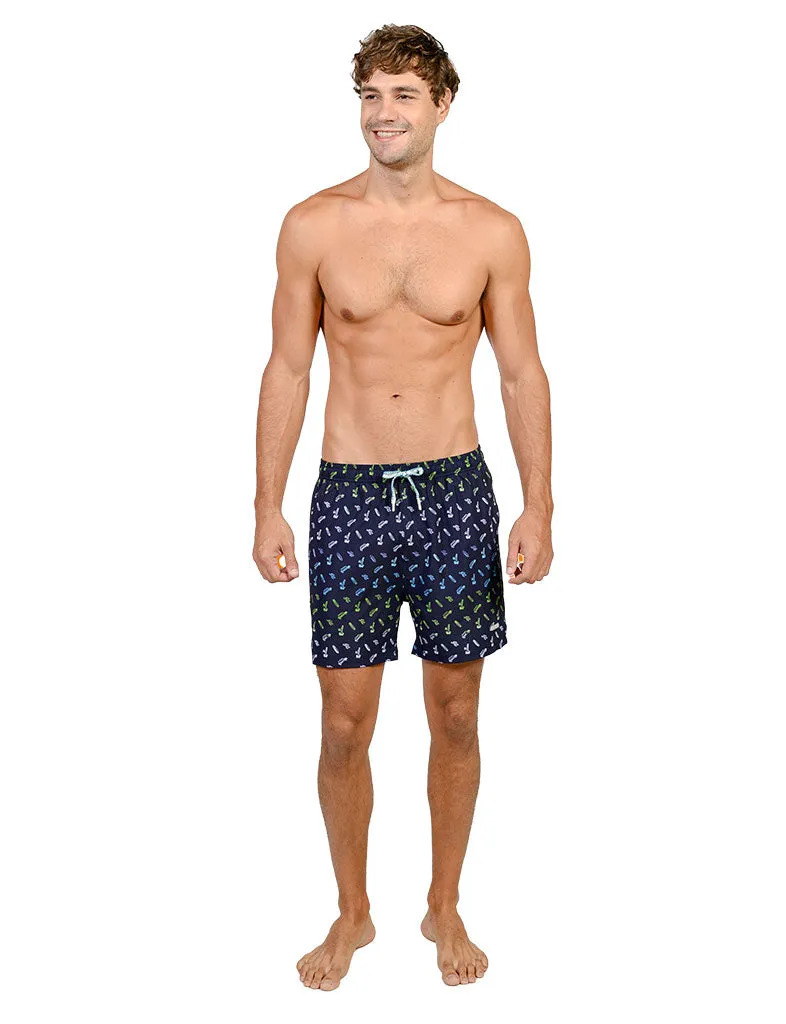 Men's Stretch Shorts with full boxer lining in designer prints