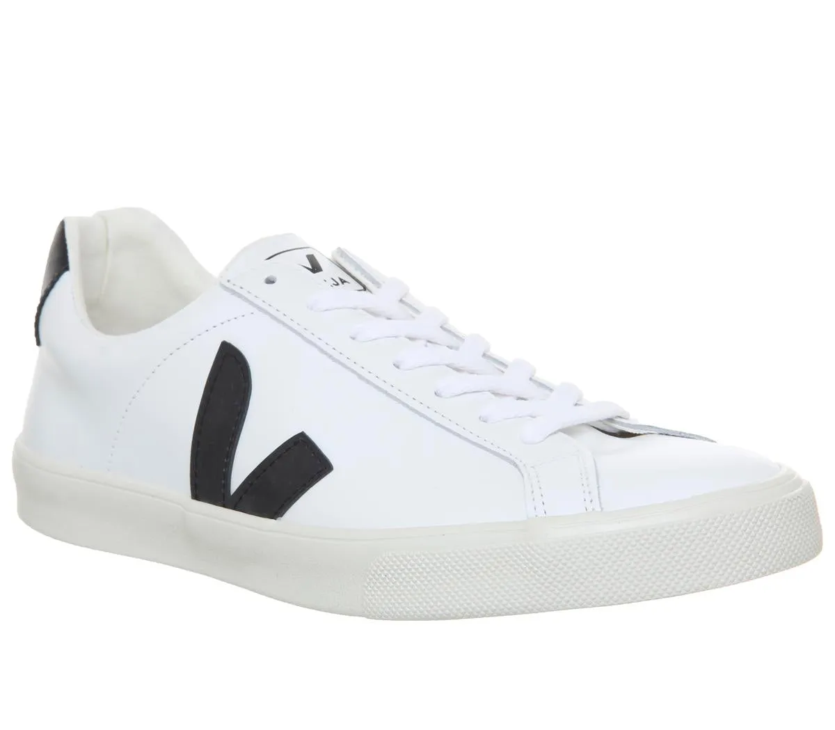 Mens Veja Esplar White Black Trainers