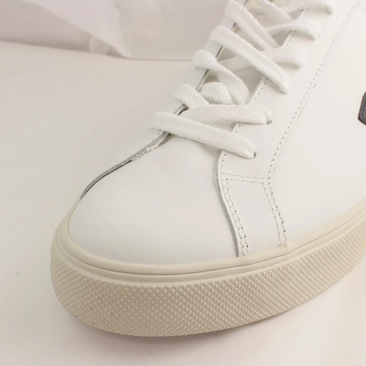 Mens Veja Esplar White Black Trainers