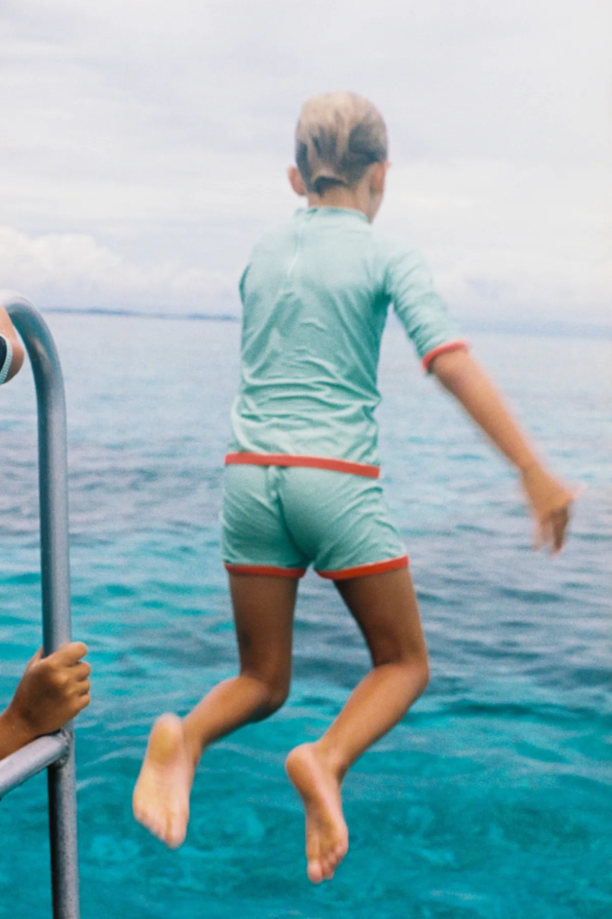 Mini Rib Surf Short  - Turquoise