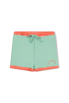 Mini Rib Surf Short  - Turquoise