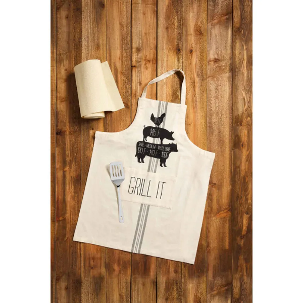 Mud Pie Grill Apron & Spatula Set