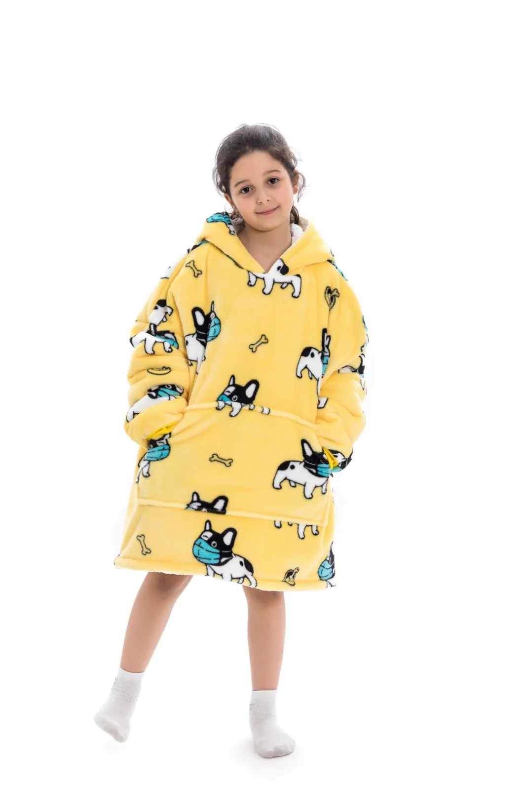 My Snuggy - Baby Masked French Bulldog Oversized Blanket Hoodie