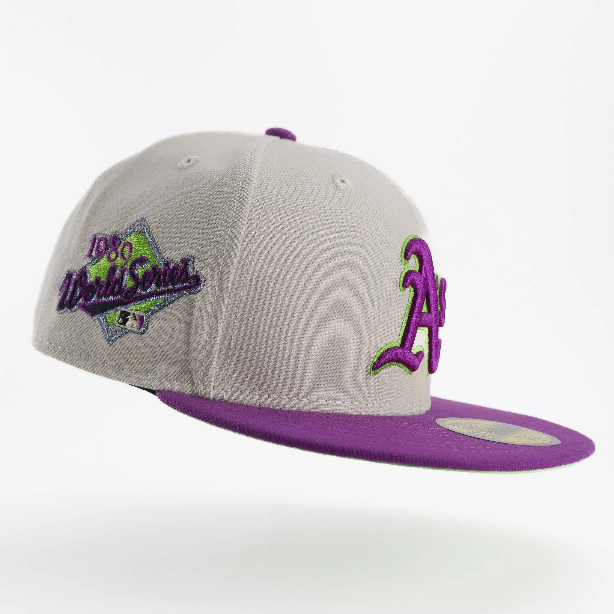 New Era Custom Exclusive Fitted Oakland A's 1989 Ws Patch (Joker Colorway)