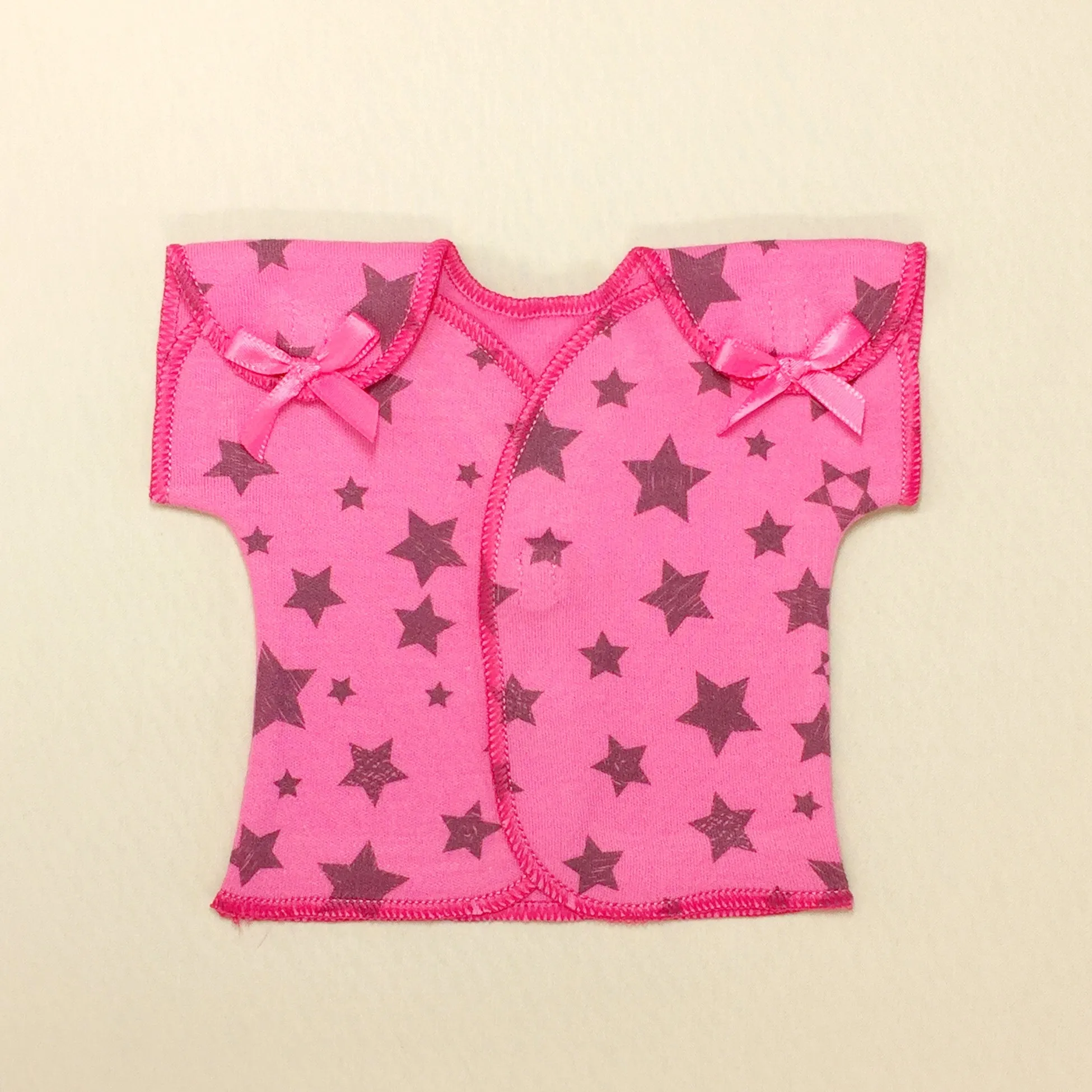 NICU Friendly T-Shirt Fuchsia Stars