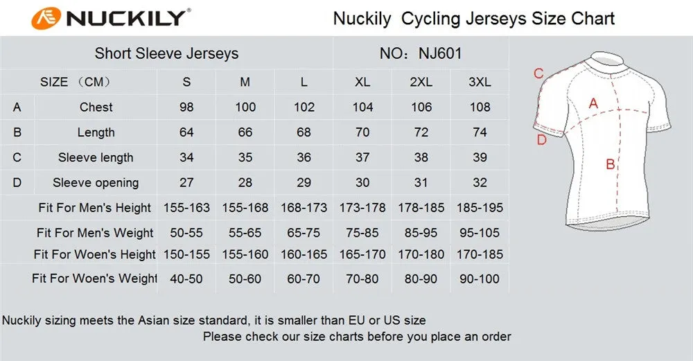 Nuckily Mycycology NJ601 Short Sleeves Cycling Jersey - Blue