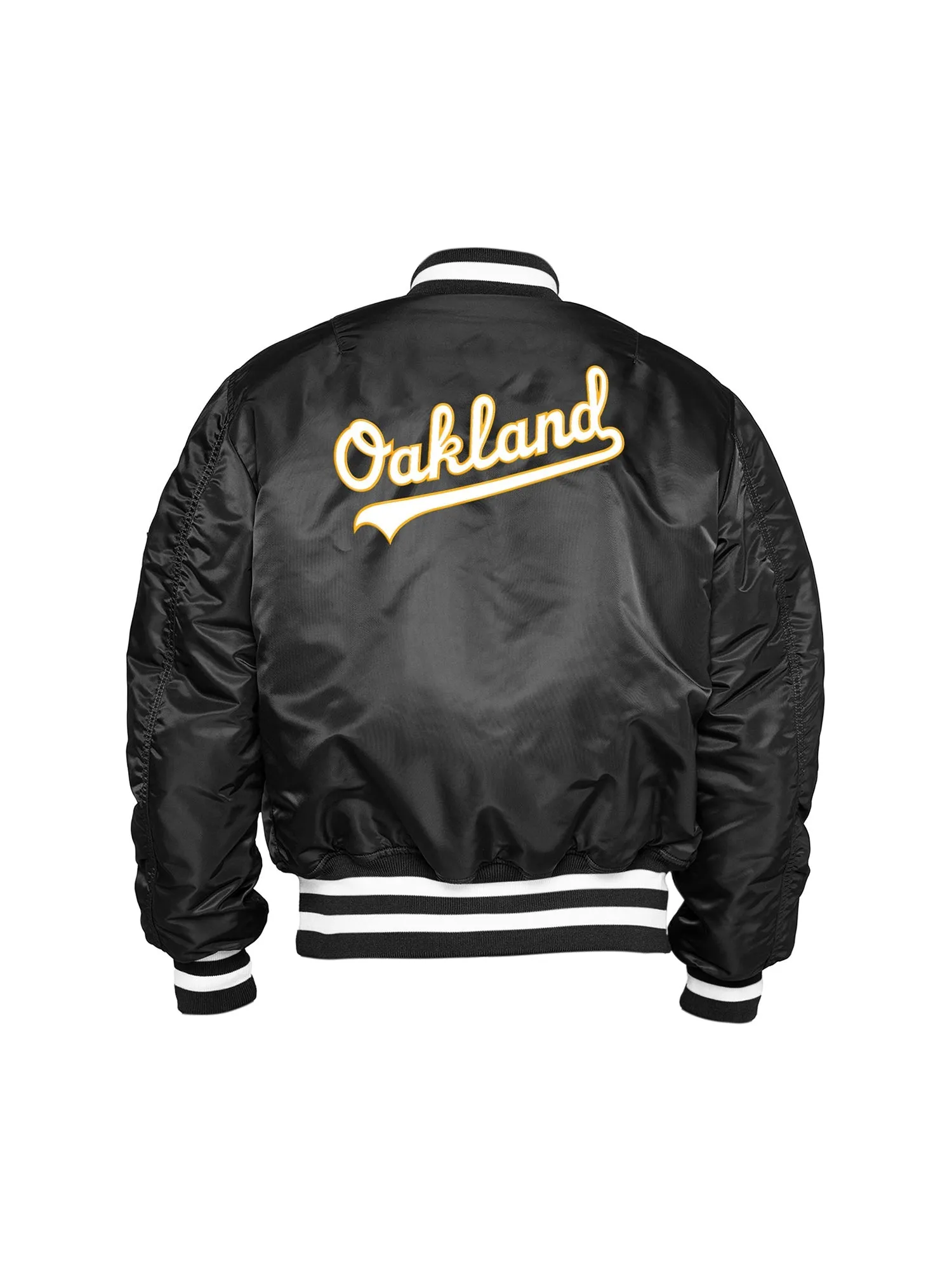 OAKLAND ATHLETICS X ALPHA X NEW ERA MA-1 BOMBER JACKET