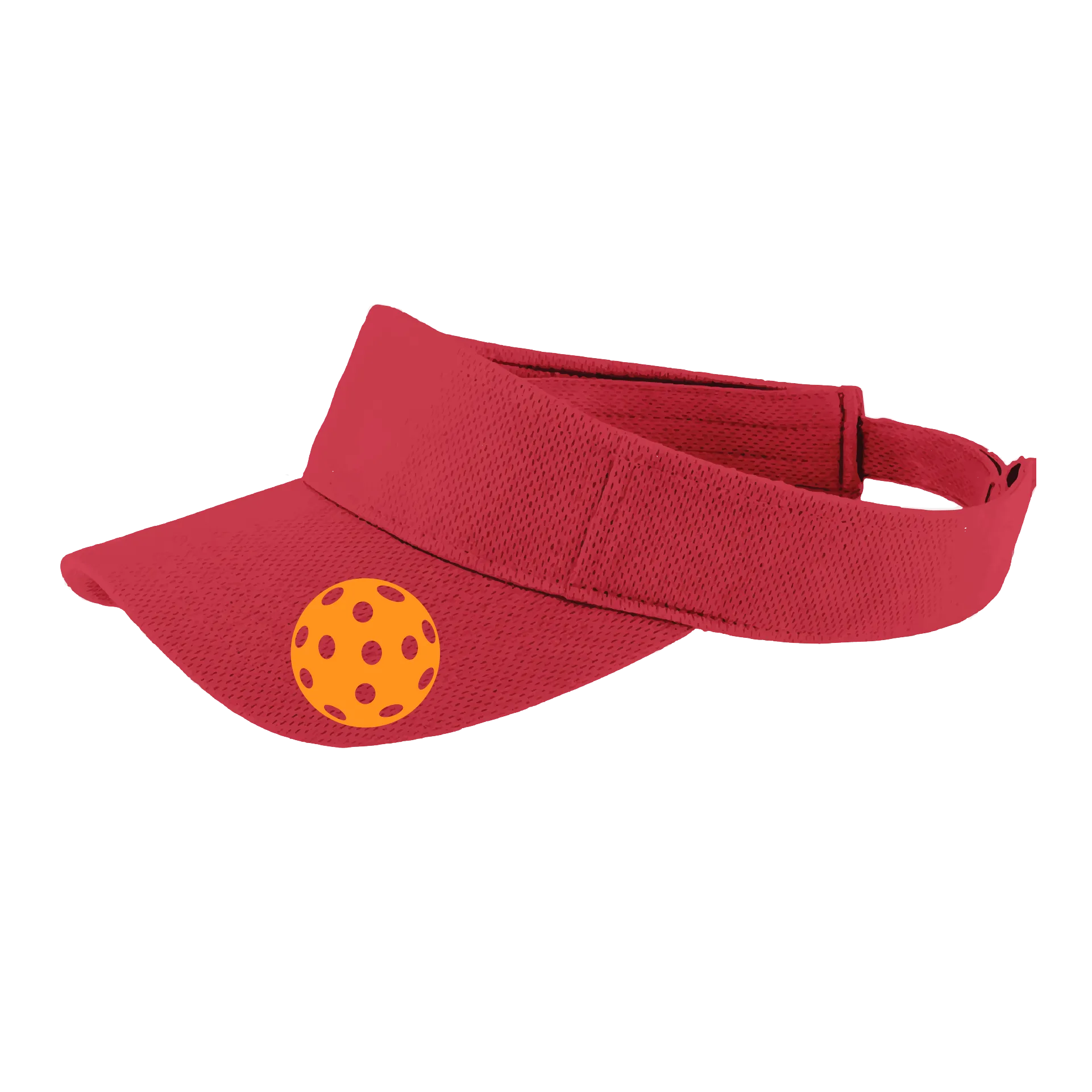 Orange Pickleball (Customizable) | Pickleball Visors | Moisture Wicking 100% Polyester