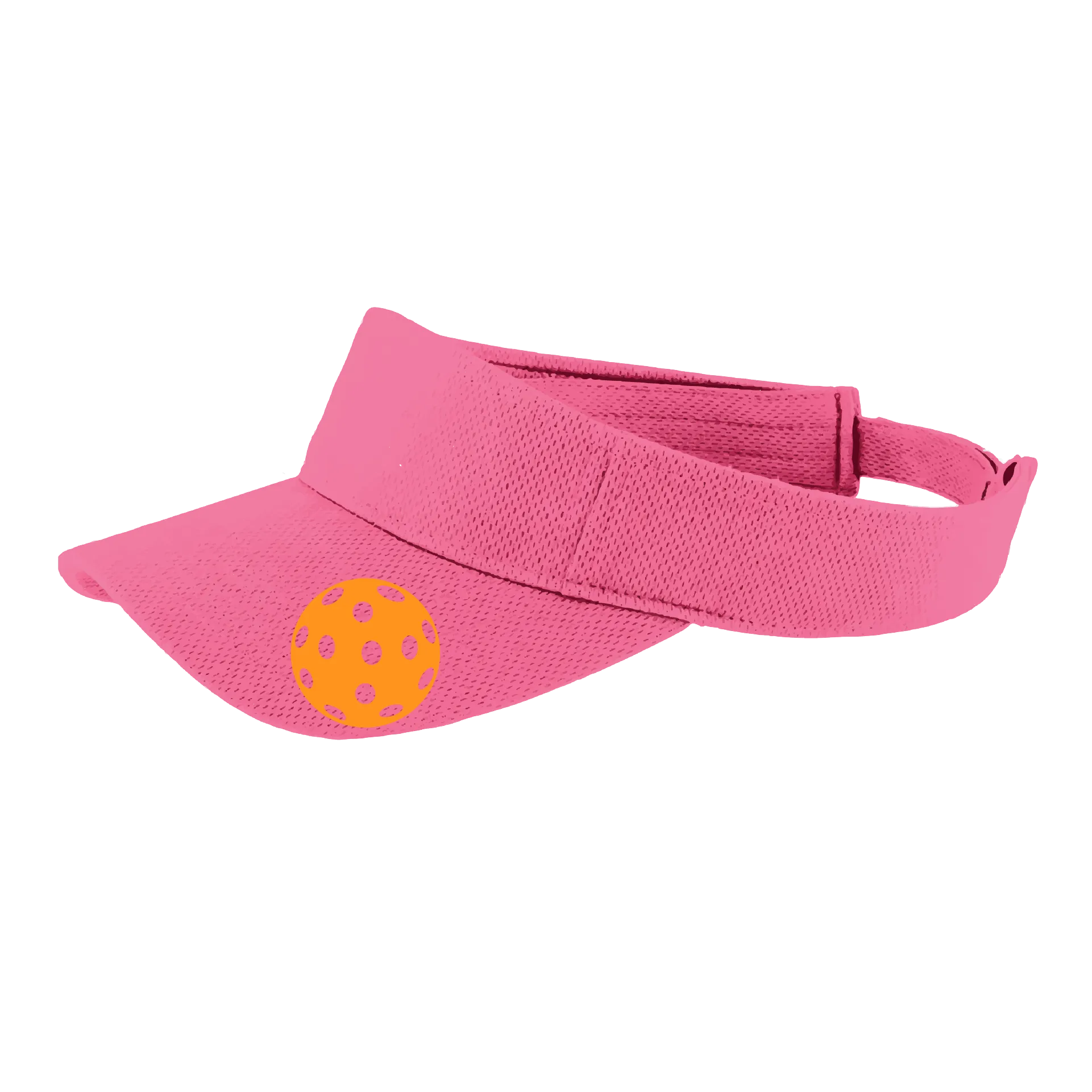 Orange Pickleball (Customizable) | Pickleball Visors | Moisture Wicking 100% Polyester