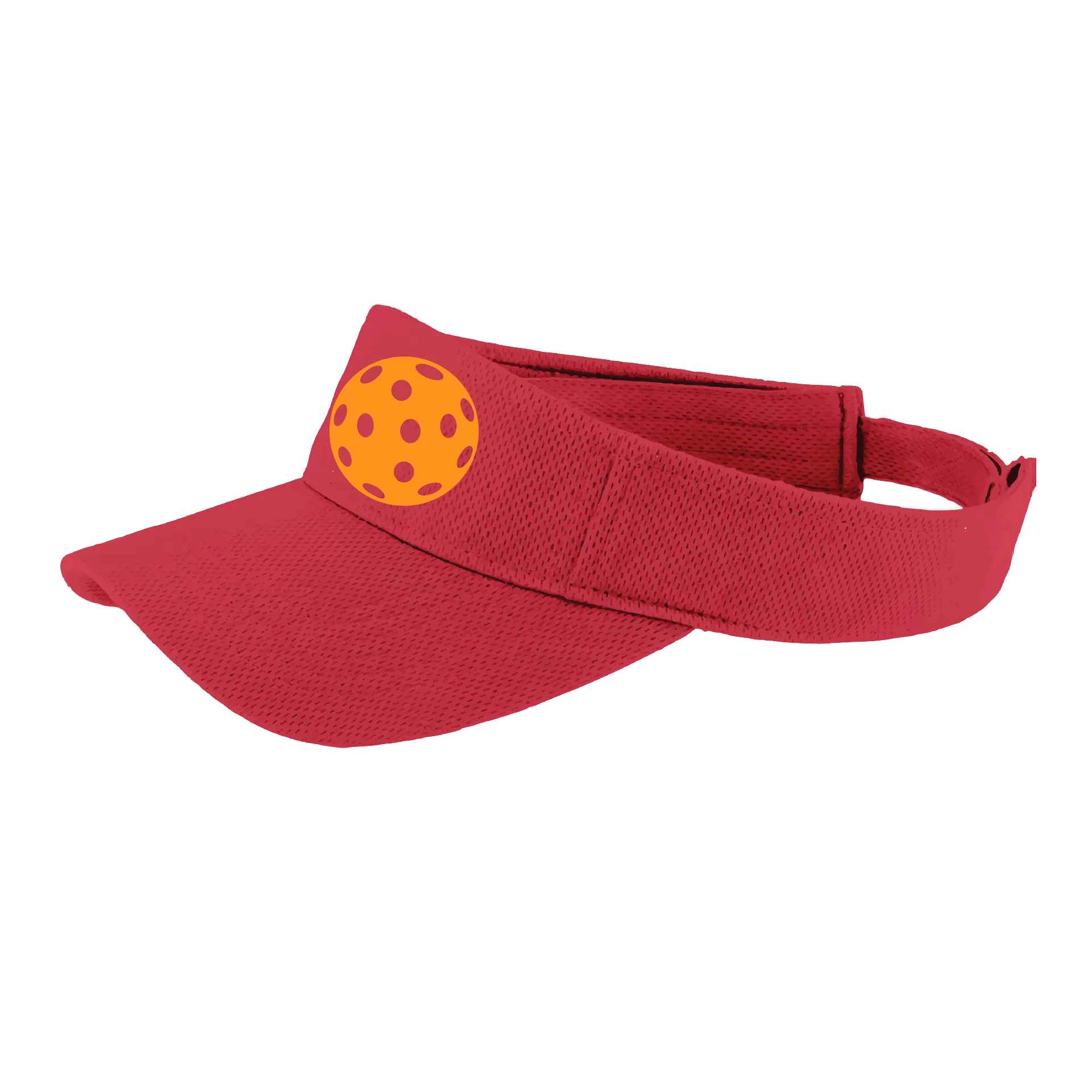 Orange Pickleball (Customizable) | Pickleball Visors | Moisture Wicking 100% Polyester