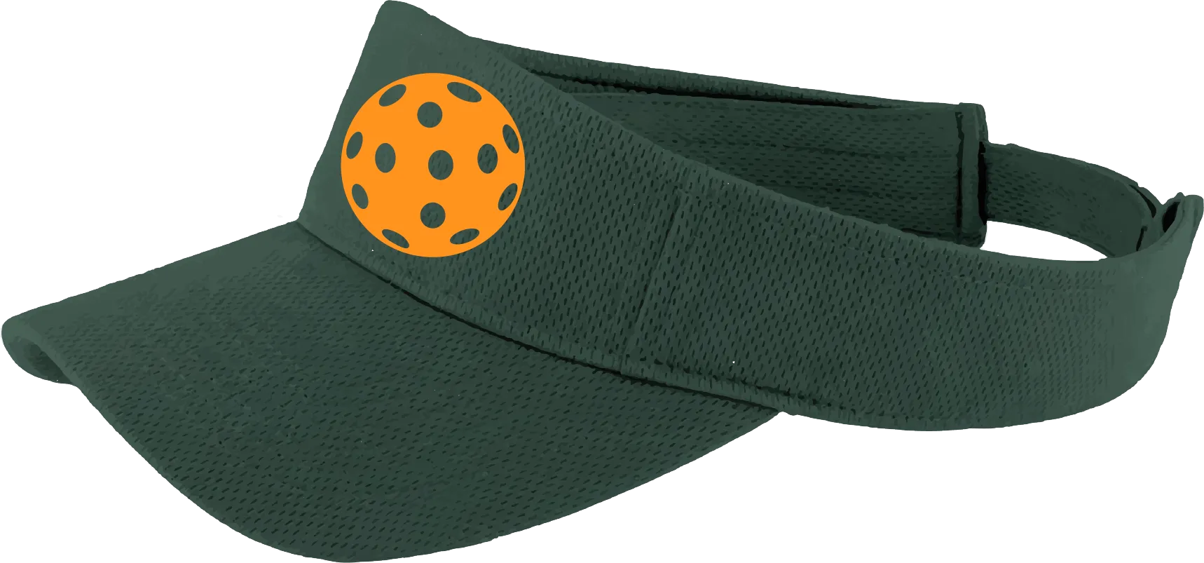 Orange Pickleball (Customizable) | Pickleball Visors | Moisture Wicking 100% Polyester