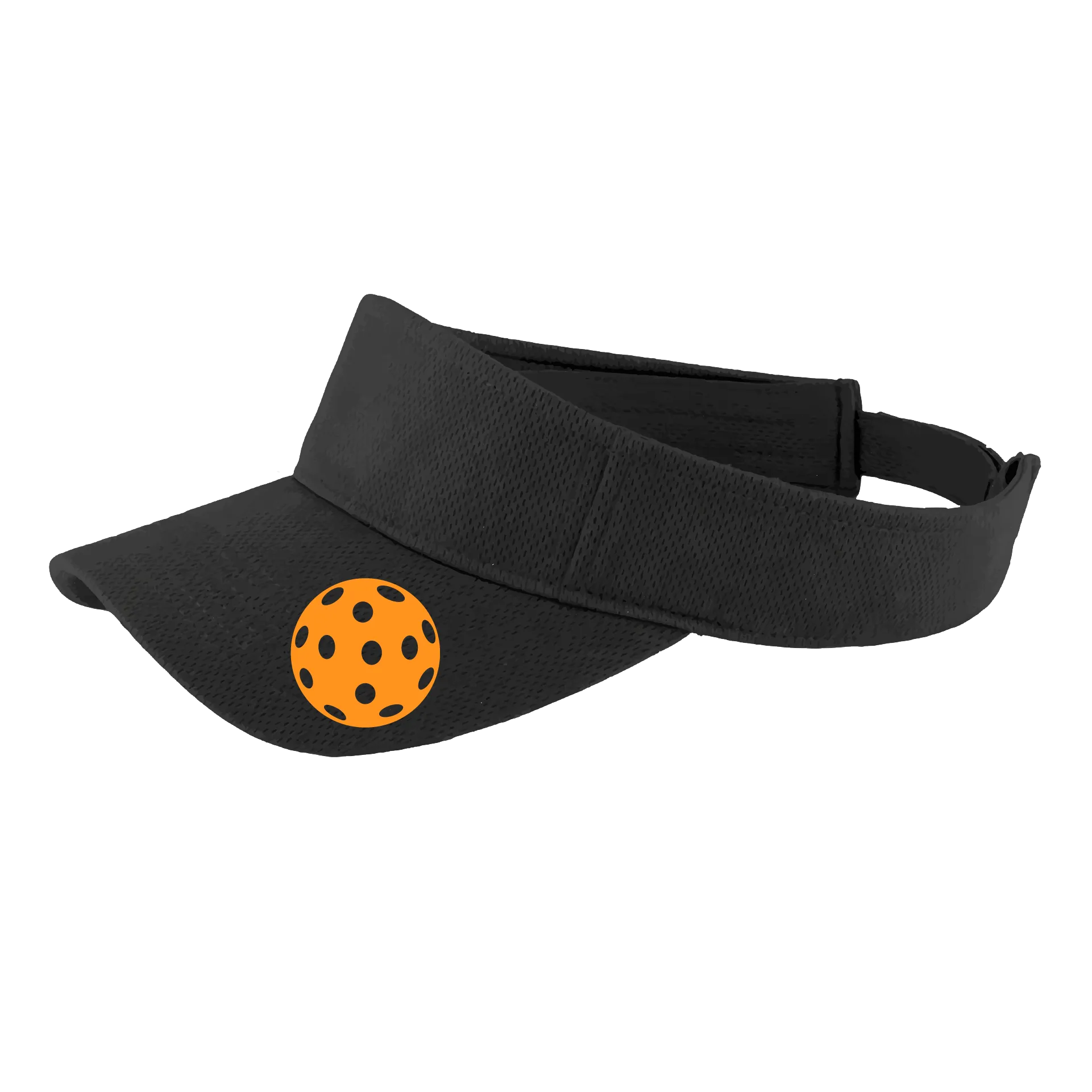 Orange Pickleball (Customizable) | Pickleball Visors | Moisture Wicking 100% Polyester