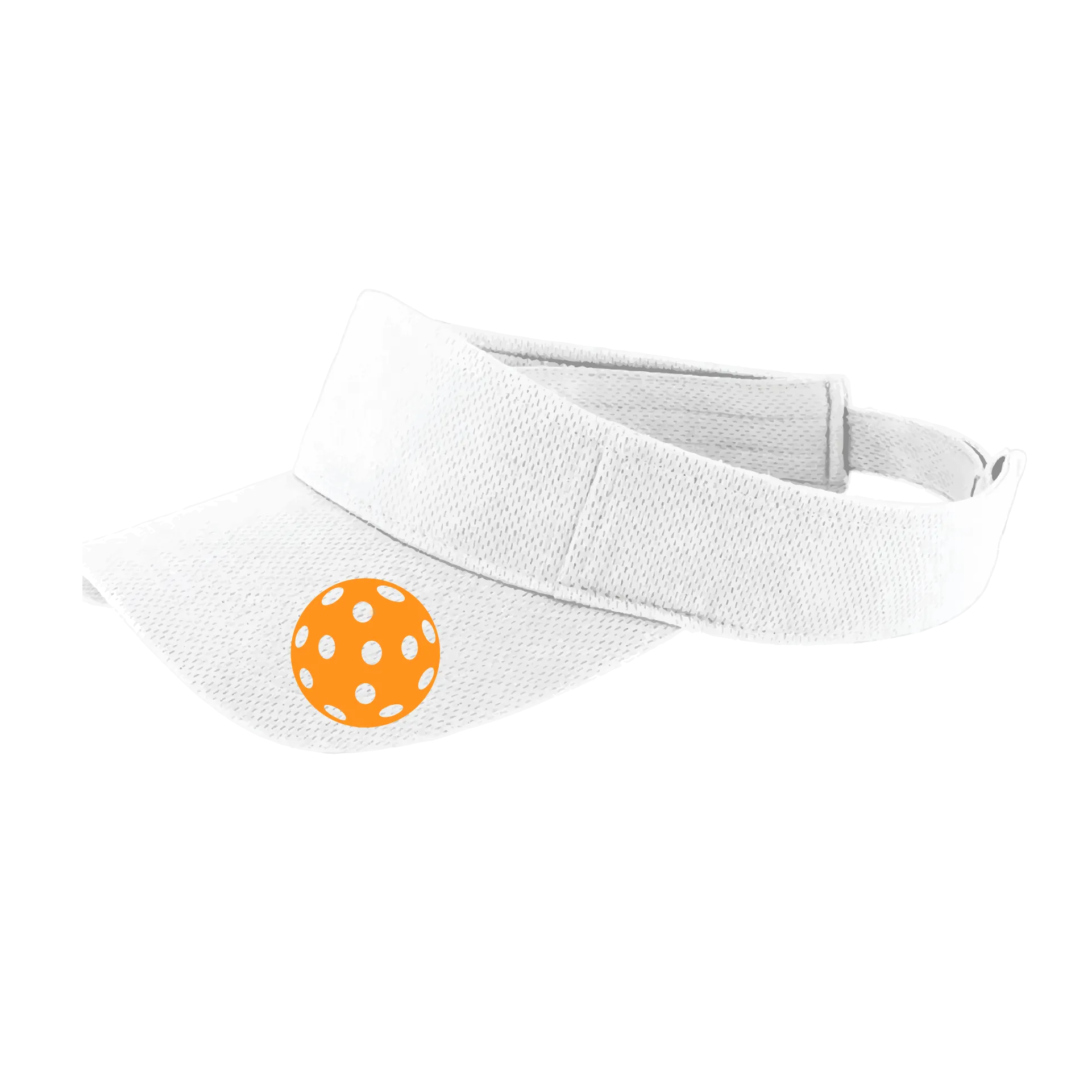 Orange Pickleball (Customizable) | Pickleball Visors | Moisture Wicking 100% Polyester