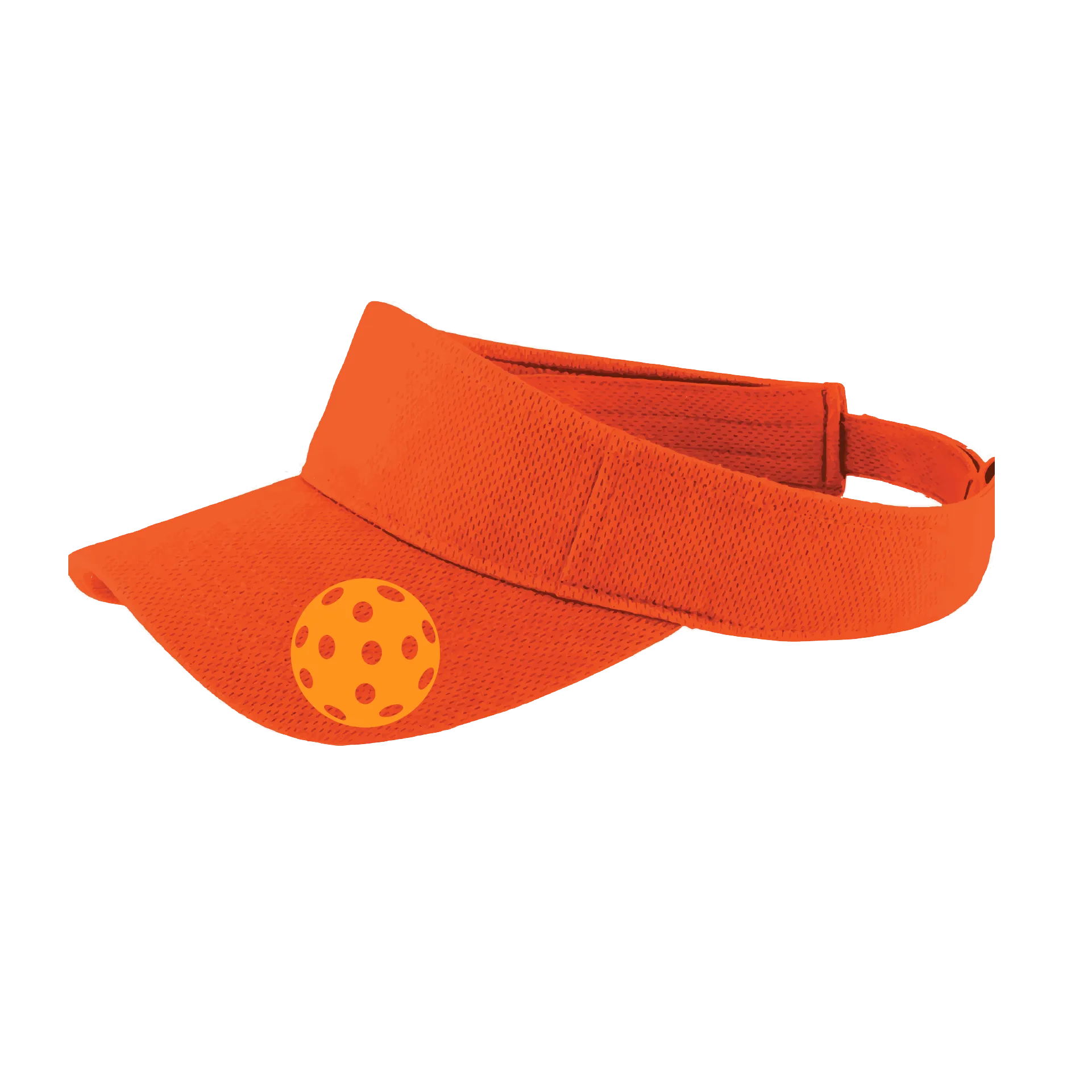 Orange Pickleball (Customizable) | Pickleball Visors | Moisture Wicking 100% Polyester