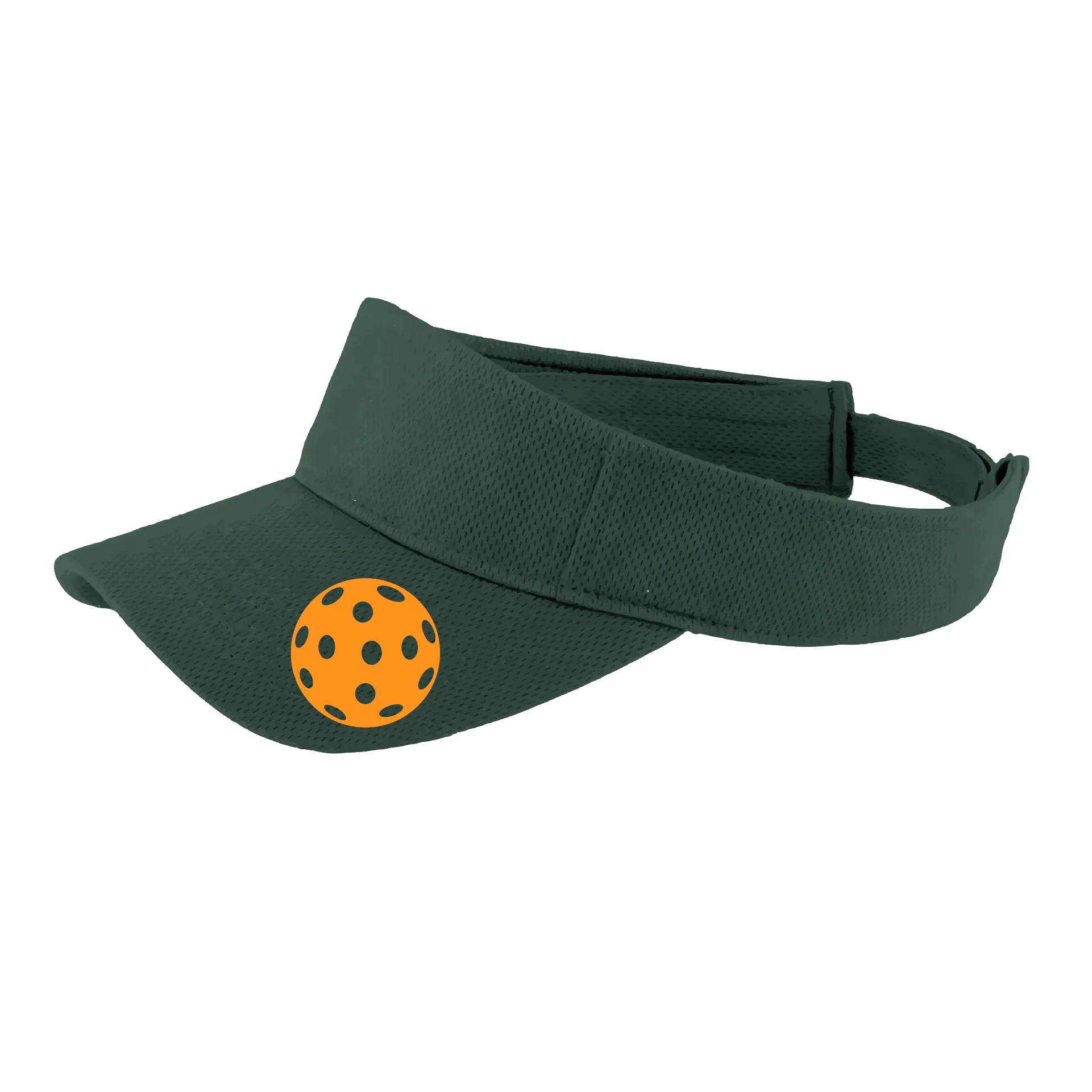 Orange Pickleball (Customizable) | Pickleball Visors | Moisture Wicking 100% Polyester