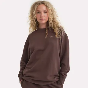 Organic Fleece Embroidered Oversized Sweatshirt