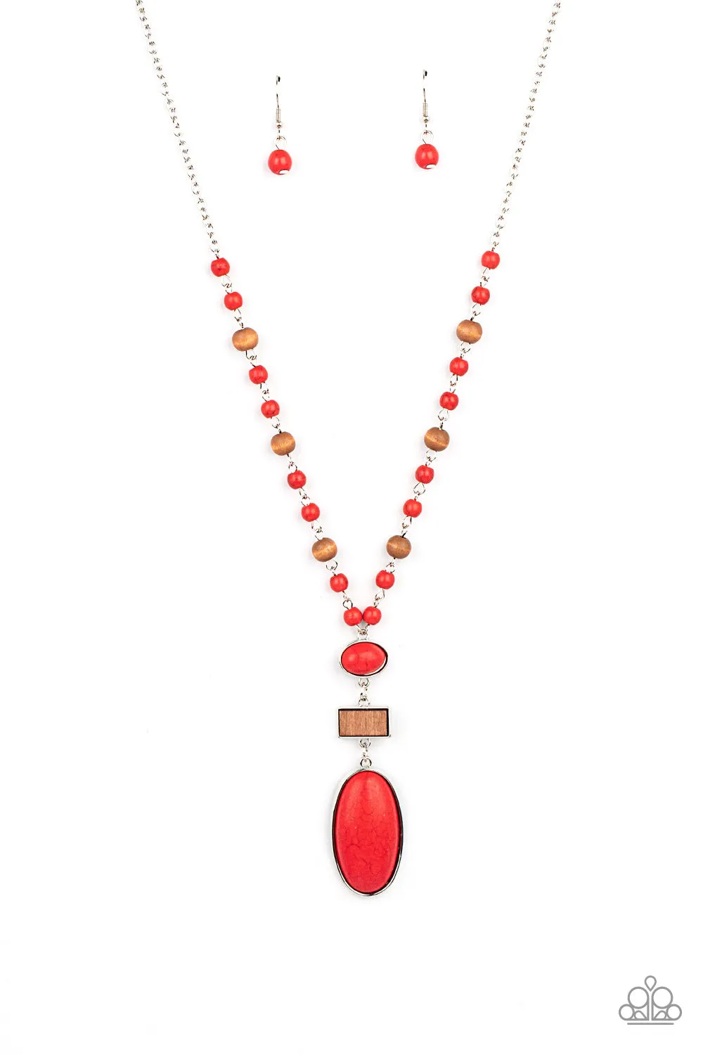 Paparazzi Naturally Essential - Red Necklace