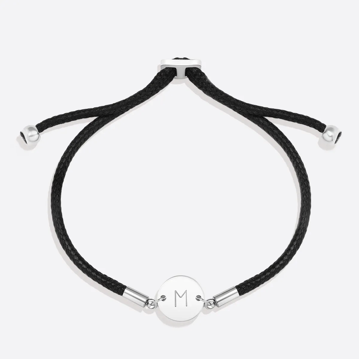 Personalized Initial Cord Bracelet