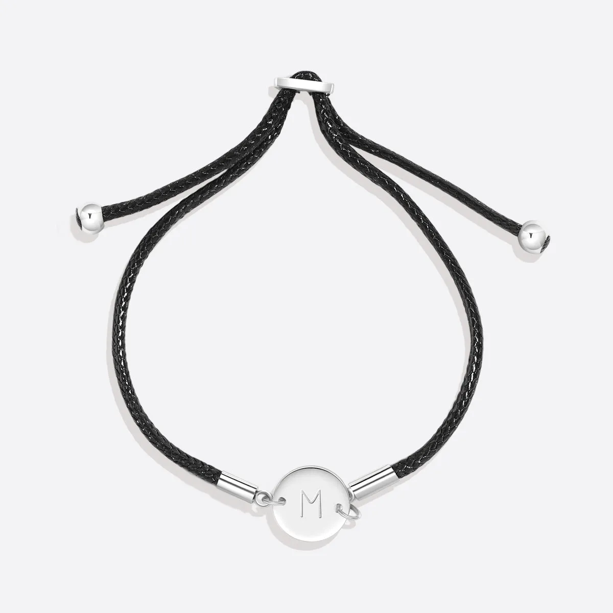 Personalized Initial Cord Bracelet