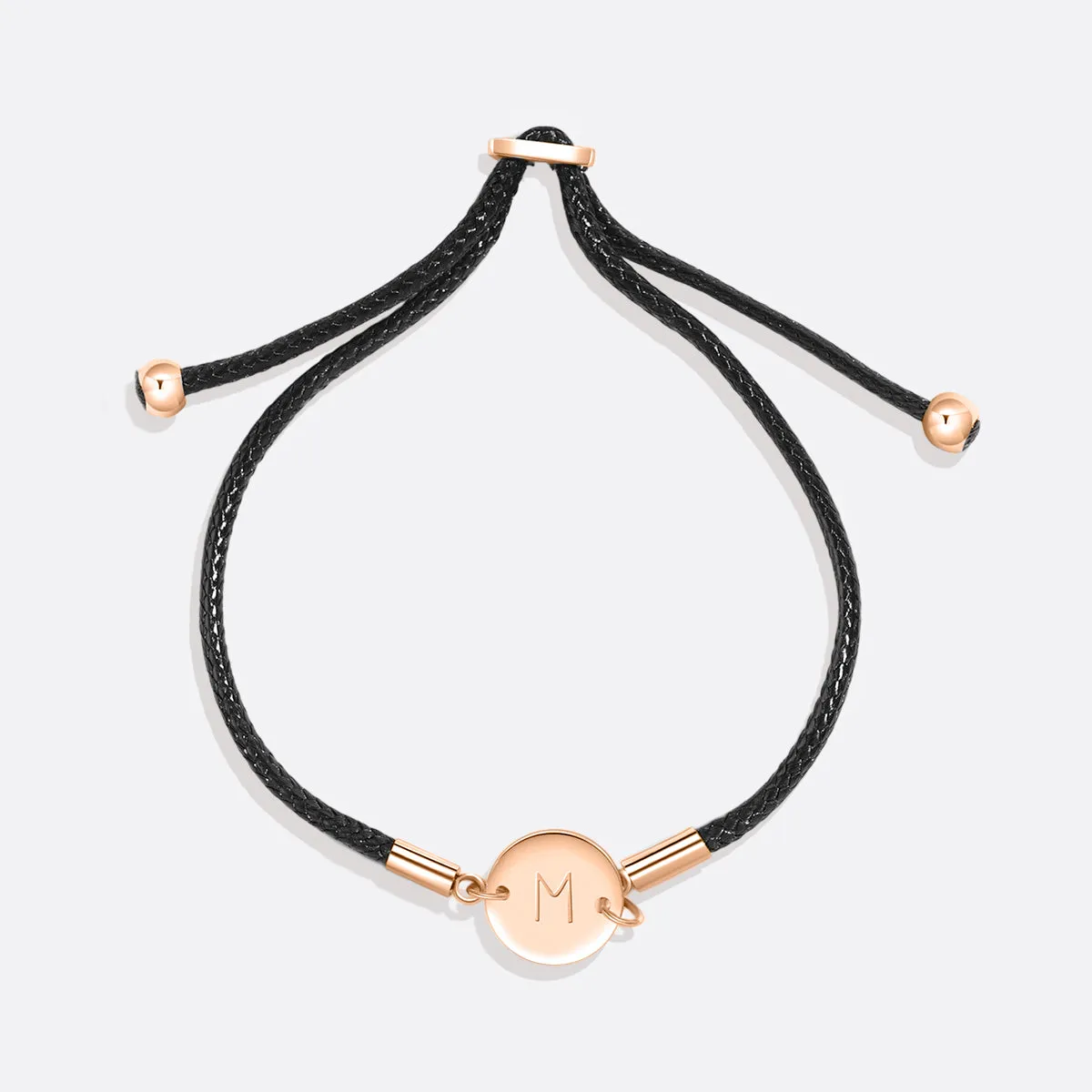 Personalized Initial Cord Bracelet