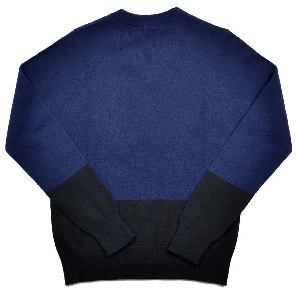 Peter Jensen – Unisex V Neck Jumper – Navy / Black