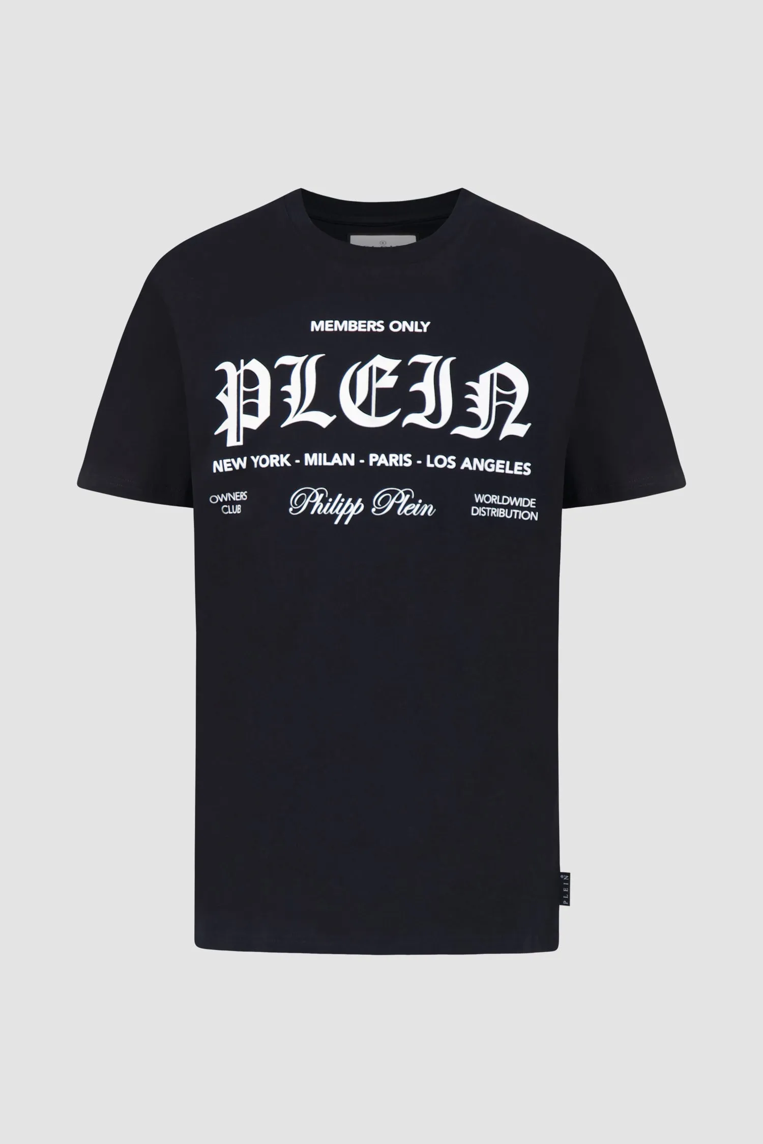 Philipp Plein Black Round Neck SS T-Shirt