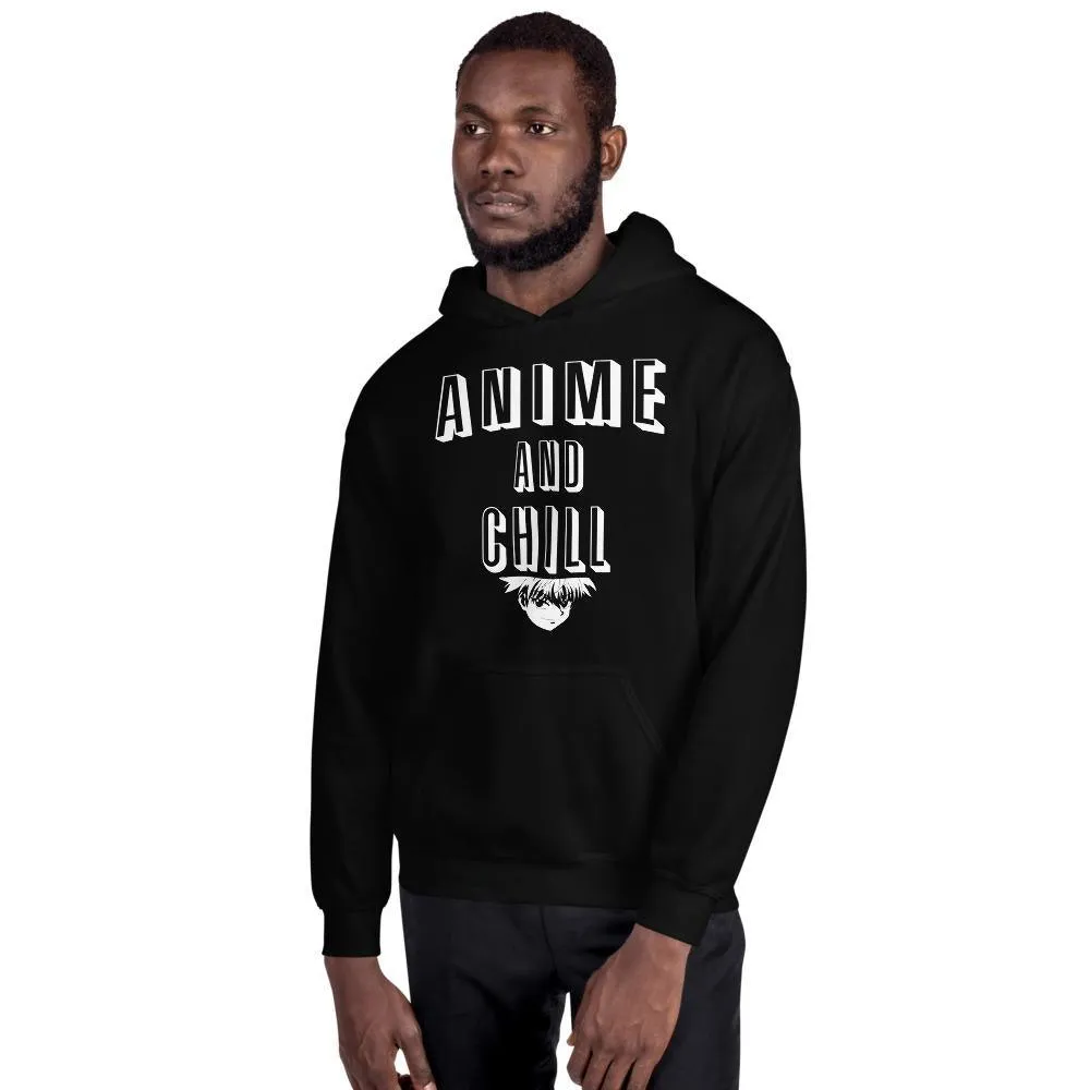 "Anime And Chill" Basic Hoodie