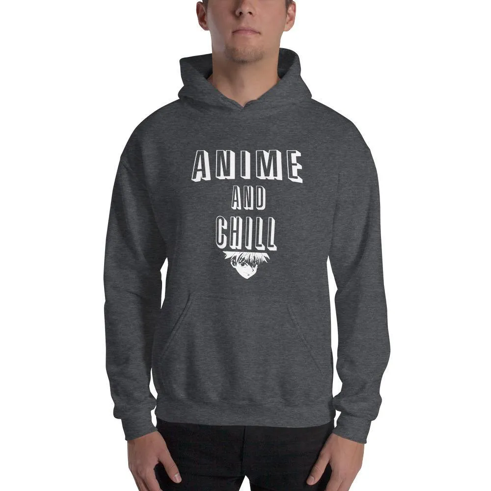 "Anime And Chill" Basic Hoodie