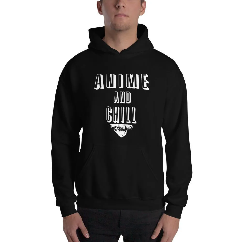 "Anime And Chill" Basic Hoodie